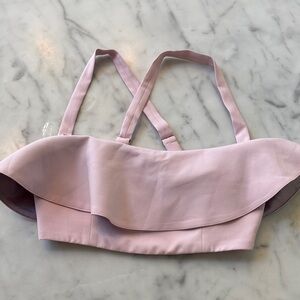House of  CB Ruffle Strap Crop Top